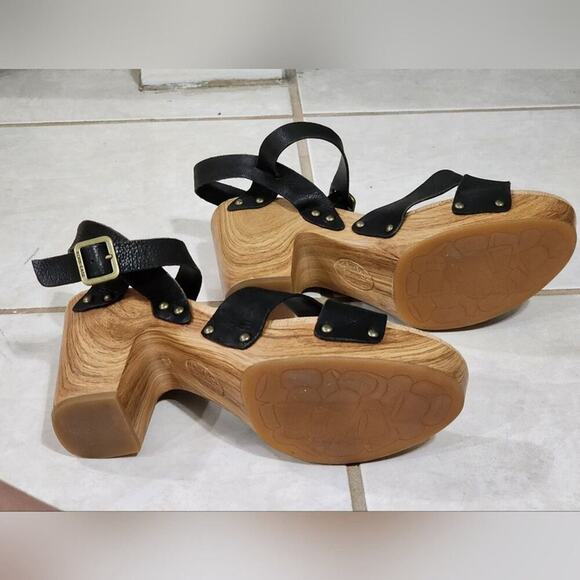 Kork-Ease‎ Drew Leather Cross Banded Platform Sandals women's size 10 - Picture 10 of 13